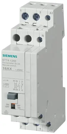 Produktfoto 1 von Siemens 5TT Leistungsrelais 230V ac Spule DPST DIN-Hutschiene 16A 4.5 VA