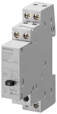 Produktfoto 1 von Siemens 5TT Leistungsrelais 24V ac Spule DPST DIN-Hutschiene 16A 2.4 kW