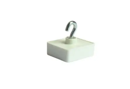 Produktfoto 1 von Eclipse Kubisch Magnet, Haken, Ø 29 mm x 16.5 mm x 34 mm, Zugkraft 6 kg