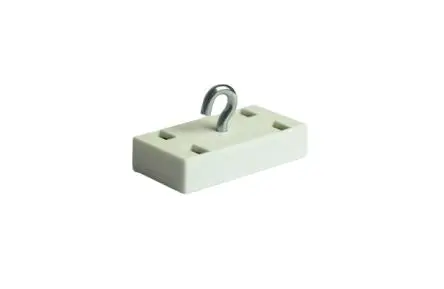 Produktfoto 1 von Eclipse Kubisch Magnet, Haken, Ø 27 mm x 12 mm x 53 mm, Zugkraft 15 kg