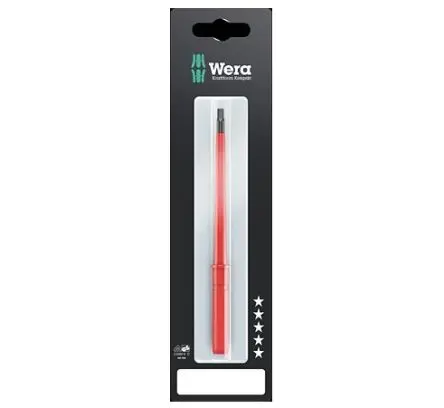 Produktfoto 1 von Wera VDE 1000V zugelassen 9 mm Hex drive with entry chamfer Isoliert, Edelstahl, 154 mm / Klinge 154 mm