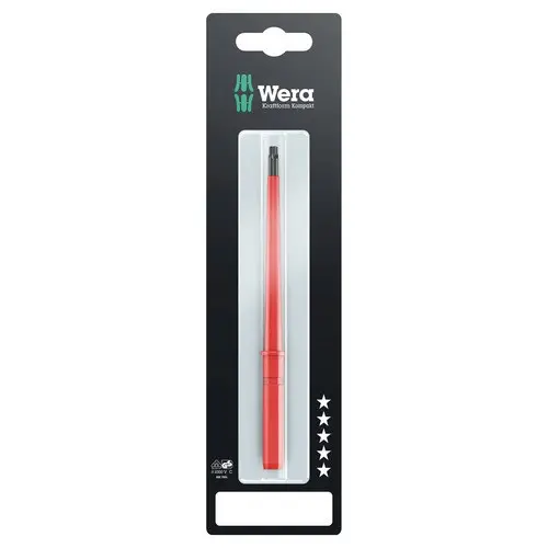 Produktfoto 1 von Wera VDE 1000V zugelassen TX15 Isoliert, 230 mm / Klinge 154 mm