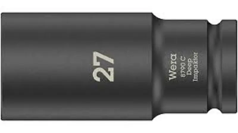 Produktfoto 1 von Wera 1/2 in, 27 mm Schlag-Steckschlüssel lang, 83 mm