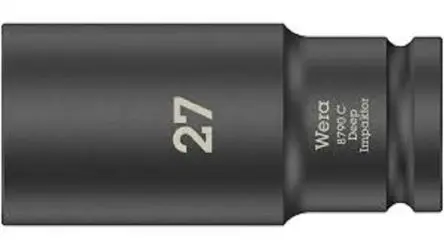 Produktfoto 1 von Wera 1/2 in, 27 mm Schlag-Steckschlüssel lang, 83 mm