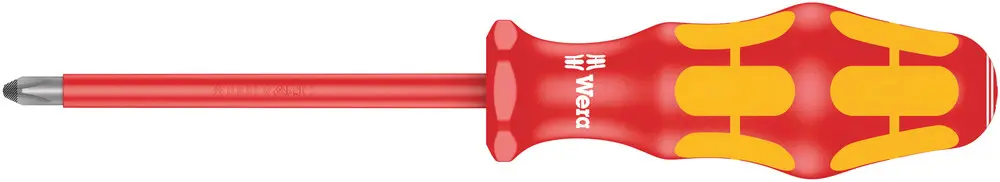 Produktfoto 1 von Wera VDE 1000V zugelassen PH1 Isoliert, 178 mm / Klinge 80 mm