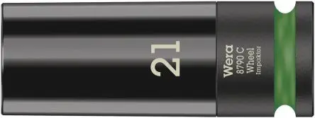 Produktfoto 1 von Wera 1/2 in, 19 mm Schlag Schlag-Steckschlüssel lang Kunststoff, 85 mm