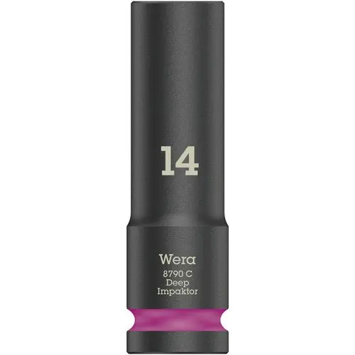 Wera 1/2 in, 83 mm Standard-Steckschlüssel Schlag-Steckschlüssel lang, 150 mm