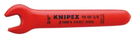 Produktfoto 1 von Knipex VDE 1000V zugelassen Maulschlüssel Maulschlüssel, Backenweite 45872 in, / Länge 108mm