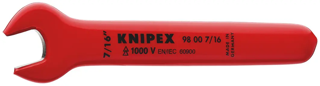 Knipex VDE 1000V zugelassen Maulschlüssel Maulschlüssel, Backenweite 42552 in, / Länge 120.7 mm