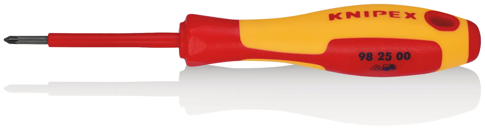 Knipex VDE 1000V zugelassen PZ0 Isoliert, Edelstahl, 162 mm / Klinge 60 mm