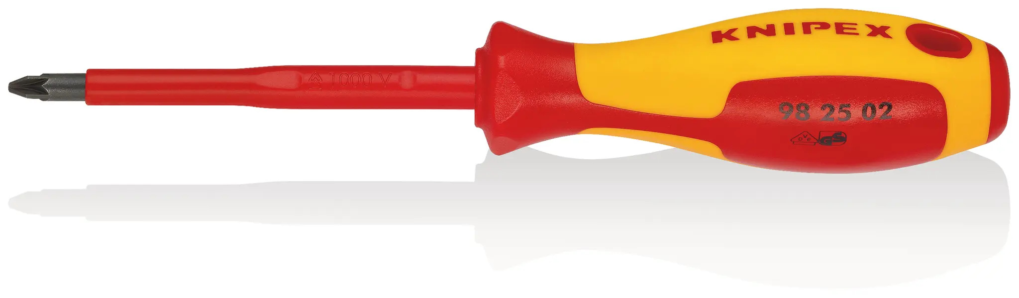 Knipex VDE 1000V zugelassen PZ2 Isoliert, Edelstahl, 212 mm / Klinge 100 mm