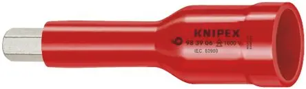 Produktfoto 1 von Knipex 3/8 in Standard Buchse SW 3/8 in Vierkant VDE 1000V zugelassen x 75mm
