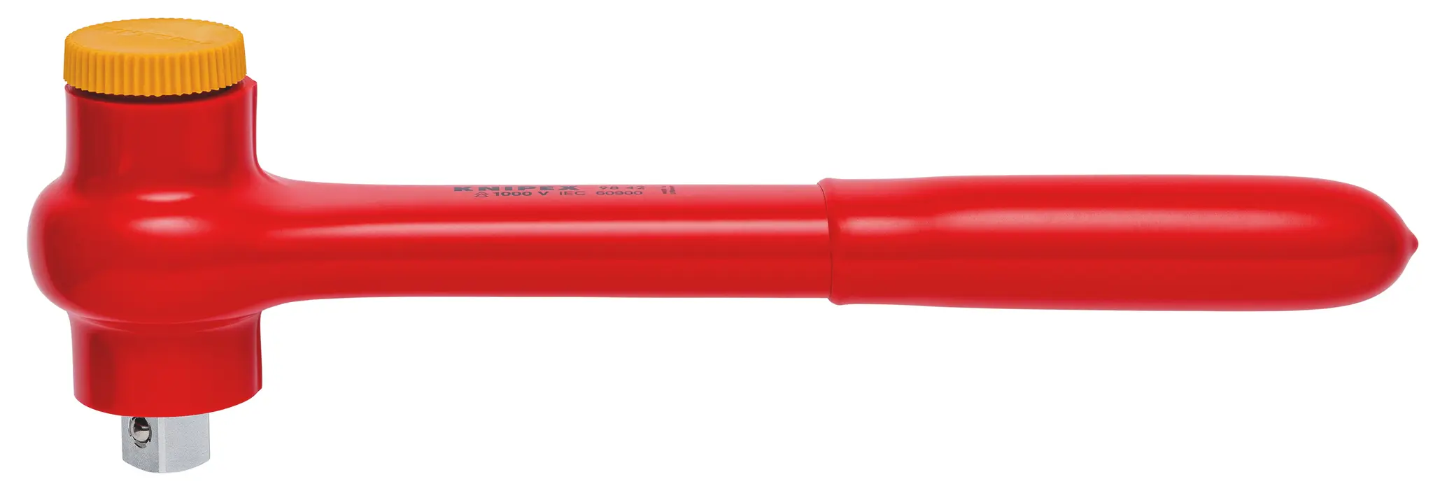Produktfoto 1 von Knipex 1/2 in Ratsche Umschaltbare Ratsche Vanadium Stahl, Länge 265 mm