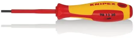 Produktfoto 1 von Knipex VDE 1000V zugelassen 3 mm Isoliert, Edelstahl, 182 mm / Klinge 75 mm