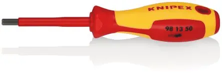 Produktfoto 1 von Knipex VDE 1000V zugelassen 5 mm Isoliert, Edelstahl, 187 mm / Klinge 75 mm