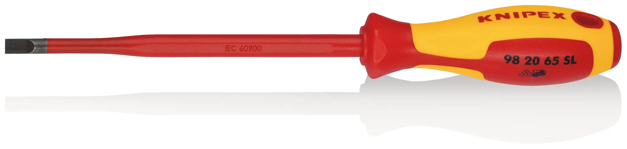 Produktfoto 1 von Knipex VDE 1000V zugelassen Isoliert, Edelstahl, 262 mm / Klinge 150 mm