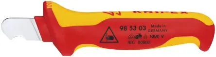 Produktfoto 1 von Knipex VDE 1000V zugelassen Kabelmesser 170 mm, Klinge 28 mm Stahl