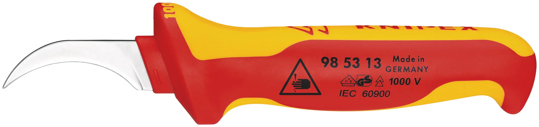 Produktfoto 1 von Knipex VDE 1000V zugelassen Kabelmesser 190 mm, Klinge 50 mm Stahl