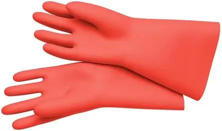 Produktfoto 1 von Knipex Electricians Gloves Arbeitshandschuhe  Größe 11 Naturkautschuk Gummi Rot Unbeschichtet 2