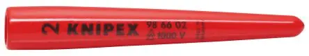 Produktfoto 1 von Knipex 98 66 02 Kabelabdeckung, Innen-Ø 10 mm, 15mm x 80 mm Kunststoff, Rot