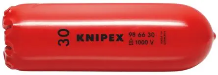 Produktfoto 1 von Knipex DIN VDE 0680-1 Kabelabdeckung, Innen-Ø 30 mm, 37mm x 100 mm Kunststoff, Rot