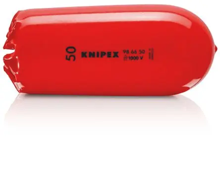 Produktfoto 1 von Knipex 98 66 50 Kabelabdeckung, Innen-Ø 50 mm, 61mm x 135 mm Kunststoff, Rot, Schwarz