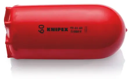 Produktfoto 1 von Knipex 98 66 60 Kabelabdeckung, Innen-Ø 60 mm, 68mm x 140 mm Kunststoff, Rot, Schwarz