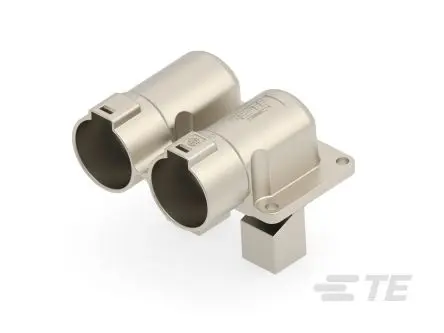 Produktfoto 1 von TE Connectivity PowerTube 1400 Leiterplattensteckverbinder gewinkelt, 2-polig / 1-reihig, Raster 47 mm Raster Panel,