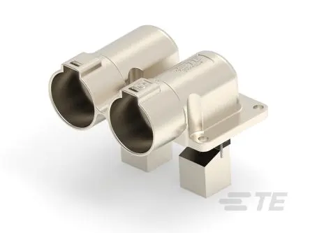Produktfoto 1 von TE Connectivity PowerTube 1400 Leiterplattensteckverbinder gewinkelt, 2-polig / 1-reihig, Raster 47 mm Raster Panel,