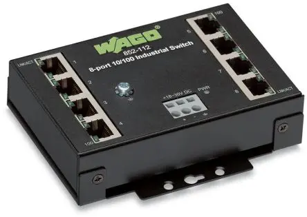 Produktfoto 1 von WAGO WAGO 852-112 Netzwerk Switch 8-Port Managed Switch 100Mbit/s