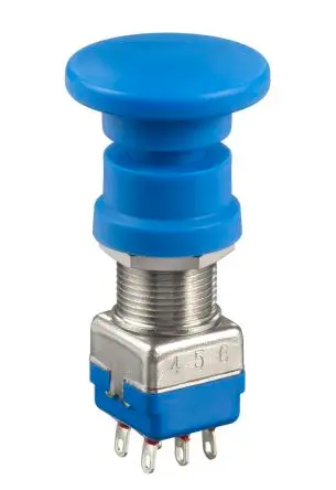 Produktfoto 1 von APEM ASSY Druckschalter Blau SMP-Polymer Ø 21.8 mm