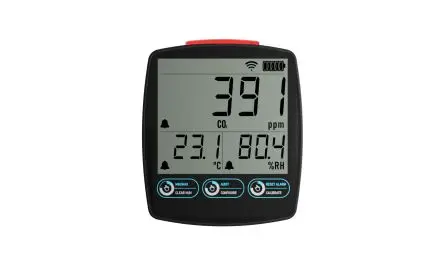 Lascar EL-IOT-CO2 Luftqualität CO2, Luftfeuchtigkeit, Temperatur Datenprotokolliergerät, WLAN, -20 °C → 60 °C
