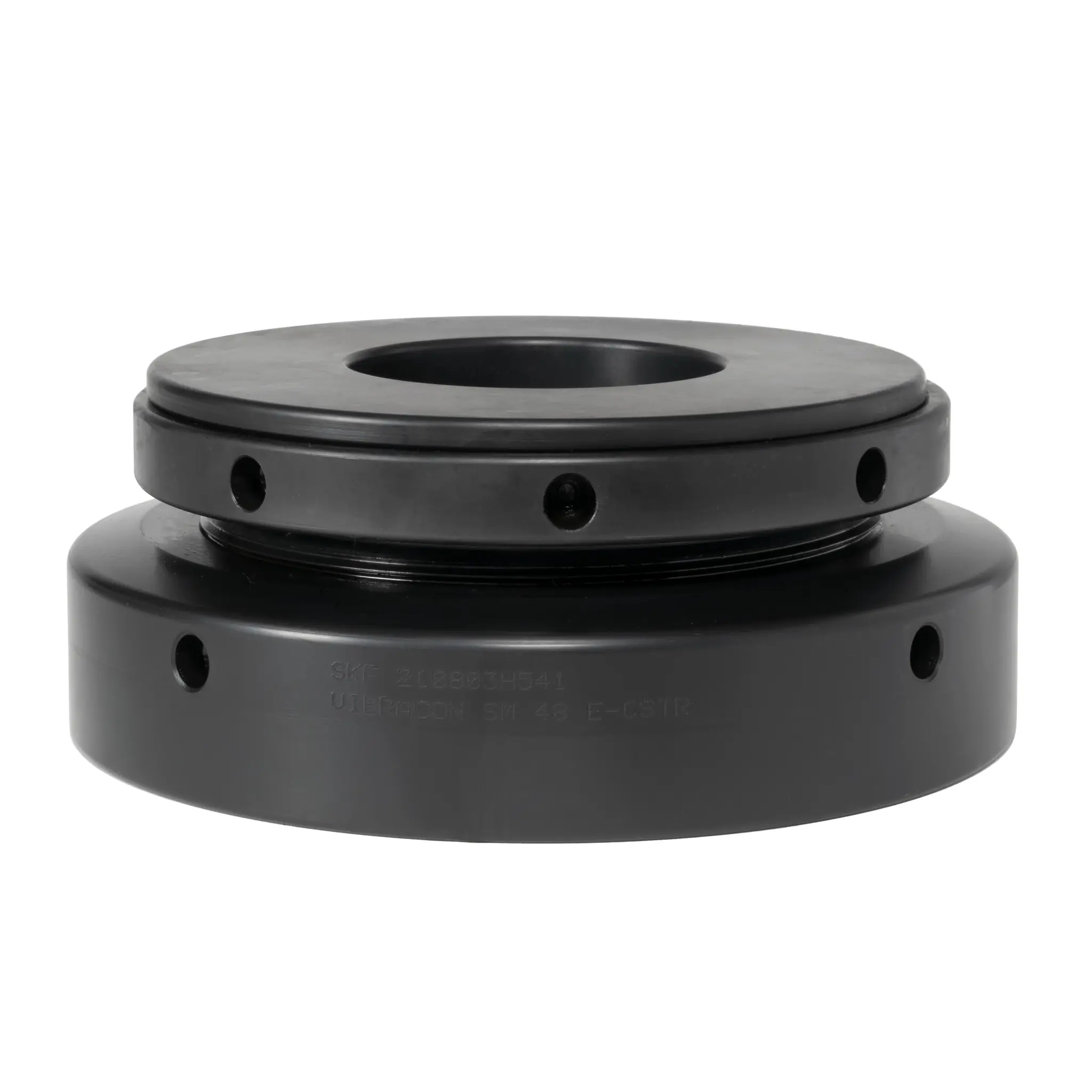 Produktfoto 1 von SKF Stahl Vibrationsdämpfer, Verstellbare Blöcke Bohrung 60mm M48X56, Ø 210mm, Ø 210mm x 89mm / bis 115000daN