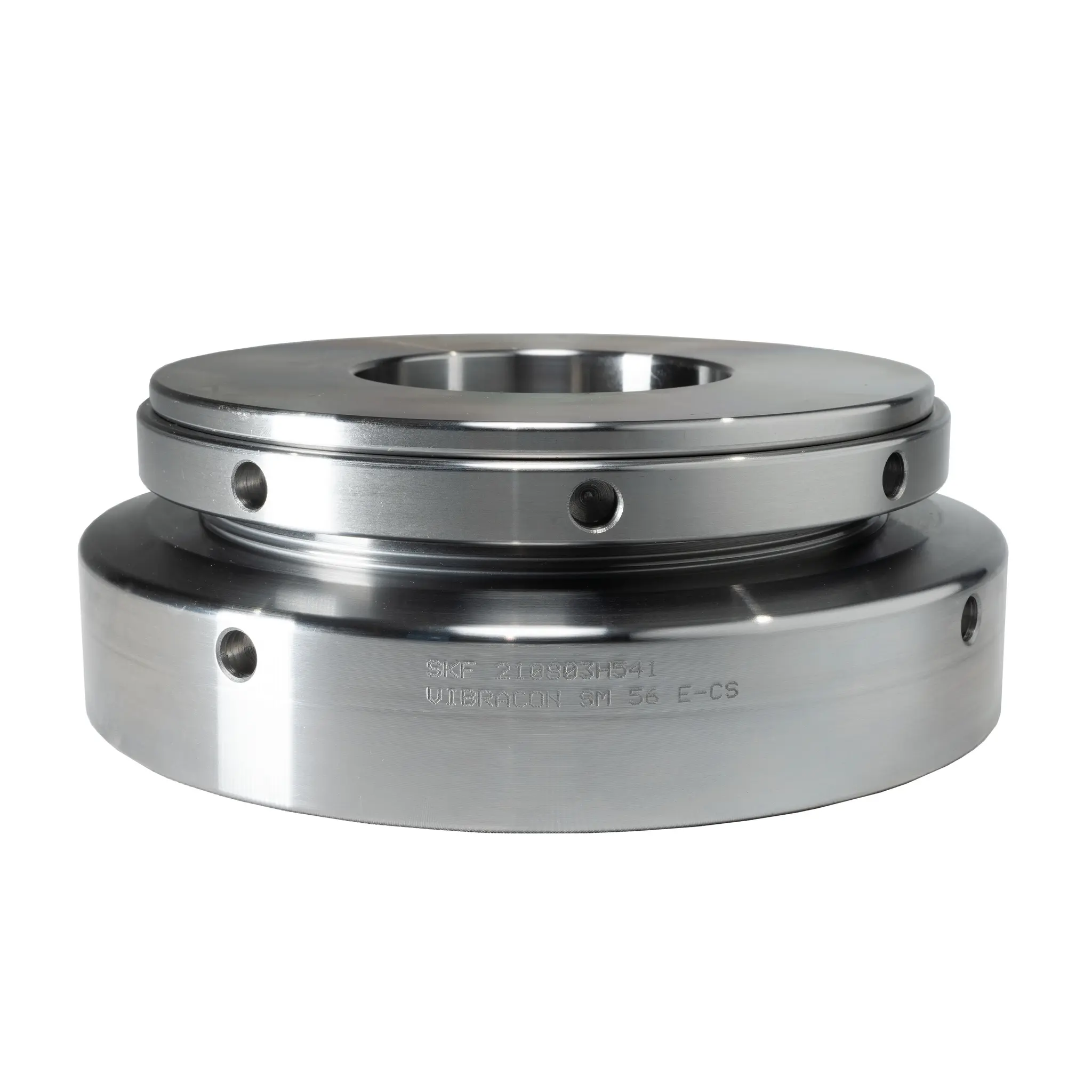 Produktfoto 1 von SKF Stahl Vibrationsdämpfer, Verstellbare Blöcke Bohrung 68mm M56X64, Ø 230mm, Ø 230mm x 94mm / bis 150000daN