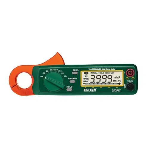 Extech 380942 Stromzange DC-Strommesszange, Mini-AC 30 A ac 400 V ac, 400 V dc / 30 A dc