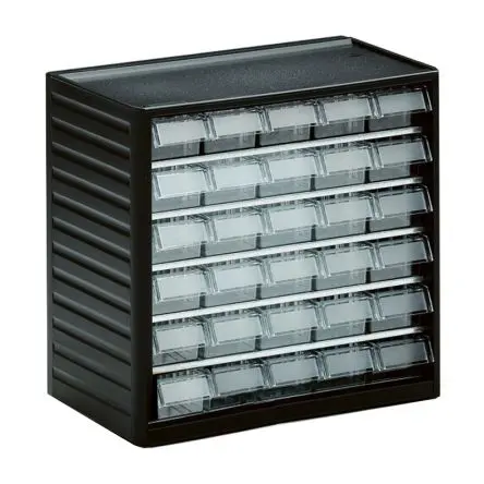 Produktfoto 1 von Treston Polypropylen Schubladenmagazin Grau, 290 mm x 310mm x 180 mm