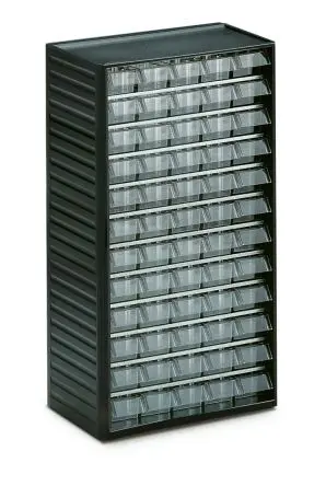Produktfoto 1 von Treston 60 Polypropylen Schubladenmagazin Grau, 550 mm x 310mm x 180 mm