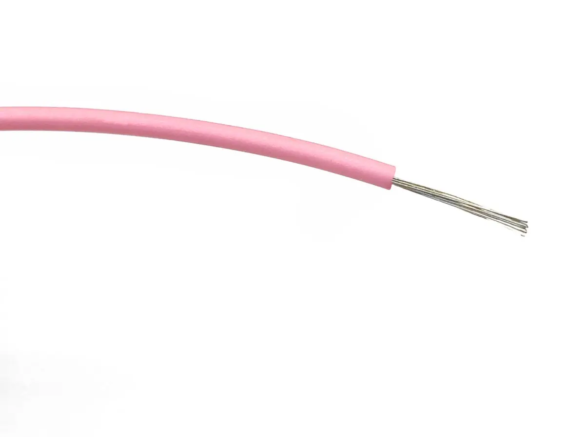 Produktfoto 1 von RS PRO Einzeladerleitung 0.5mm² 500m Rosa PVC isoliert Ø 1.55mm 16/0,2 mm Litzen