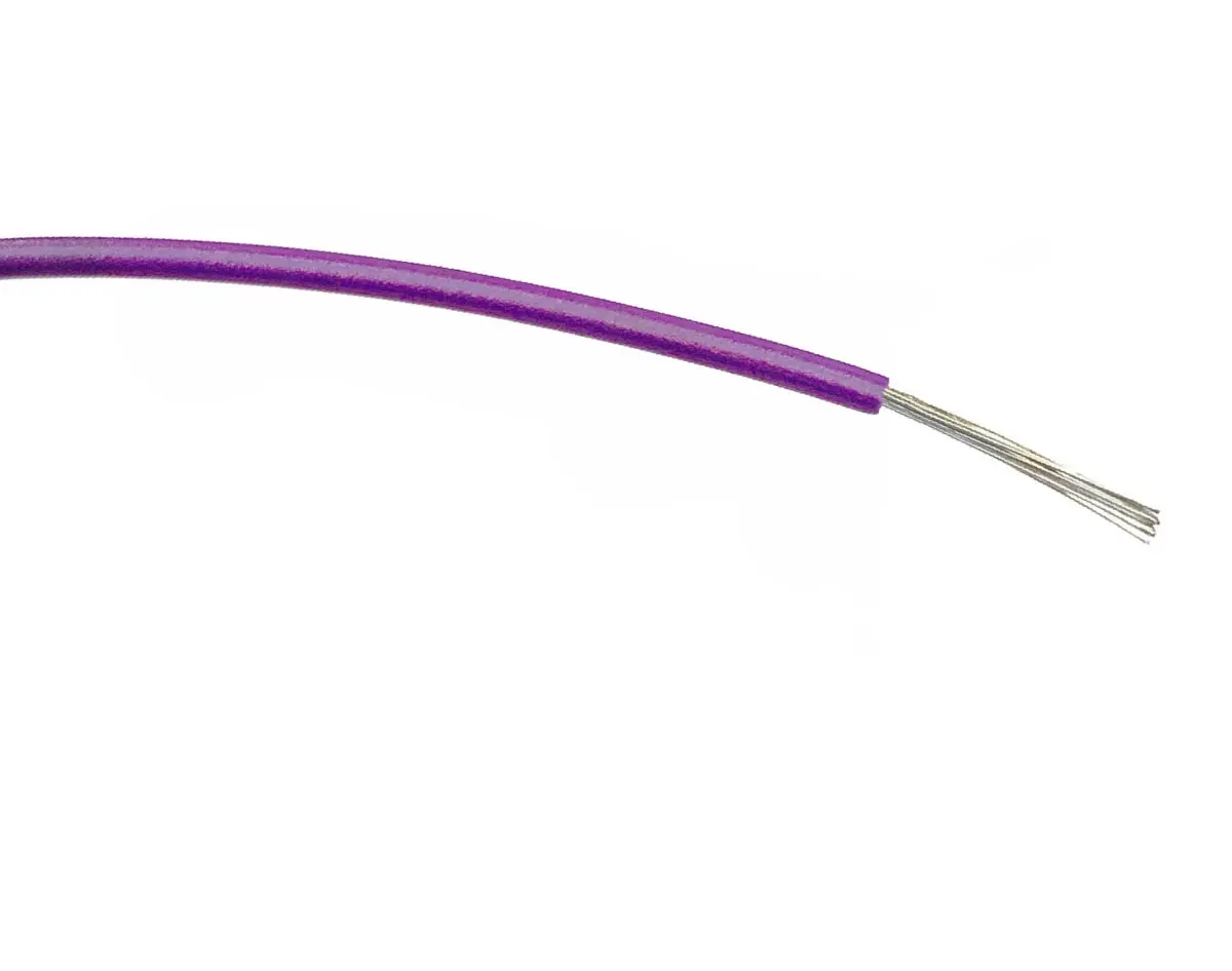 Produktfoto 1 von RS PRO Einzeladerleitung 0.5mm² 500m Violett PVC isoliert Ø 1.55mm 16/0,2 mm Litzen