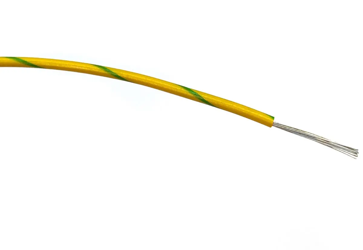 Produktfoto 1 von RS PRO Einzeladerleitung 0.5mm² 500m Grün/Gelb PVC isoliert Ø 1.55mm 16/0,2 mm Litzen