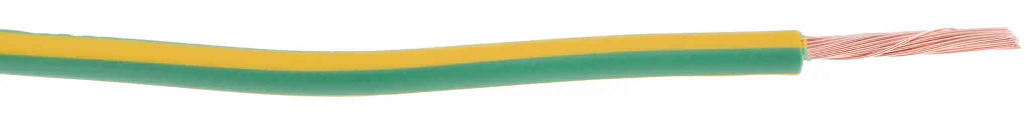 Produktfoto 1 von RS PRO Einzeladerleitung 2.5mm² 100m Grün, Gelb PVC isoliert Ø 2.5mm 50/0.25 mm Litzen 2491X