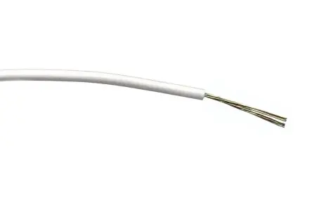 Produktfoto 1 von RS PRO Schaltdraht 500 m Weiß Ø 1.2 mm 7 Litzen Polyvinylchlorid