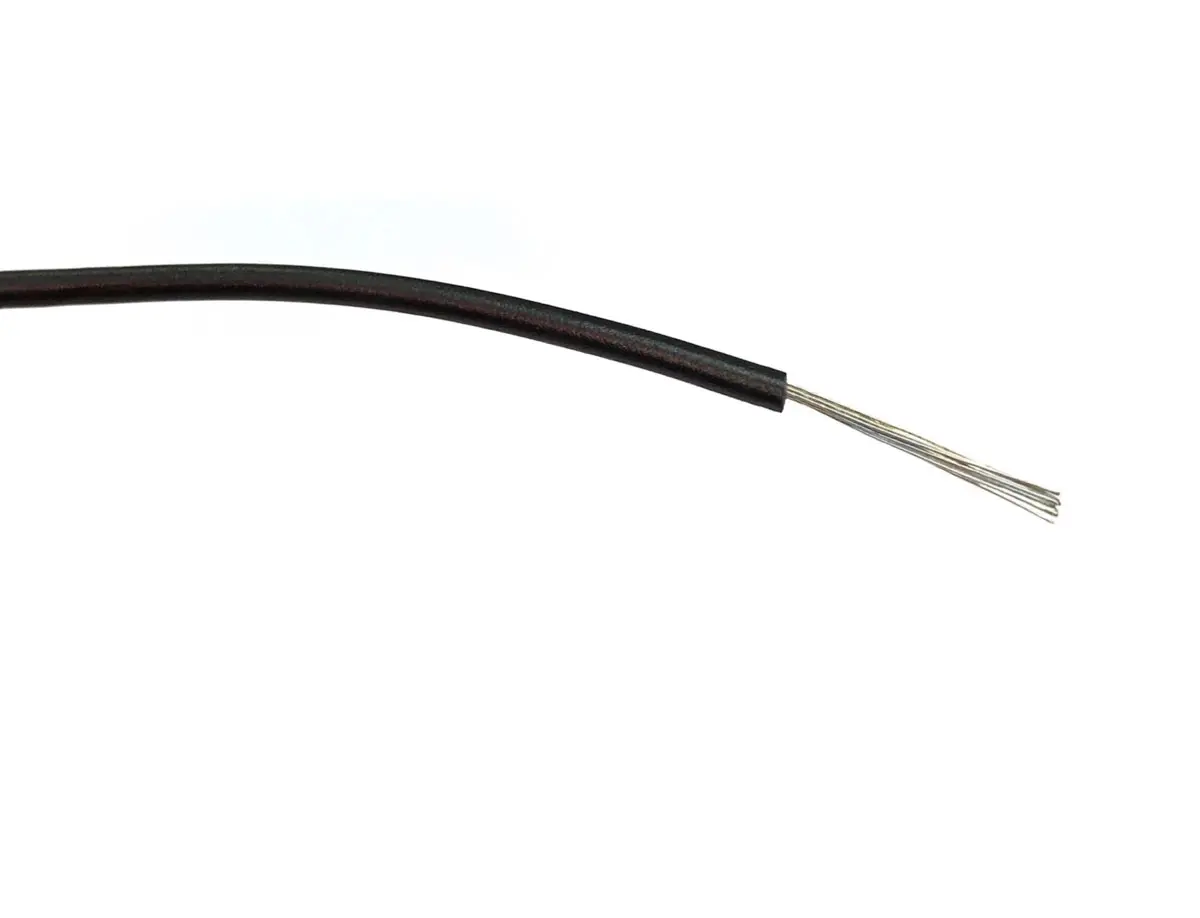 Produktfoto 1 von RS PRO Einzeladerleitung 0,75 mm² 500m Schwarz PVC isoliert Ø 2.35mm 24/0.2 mm Litzen
