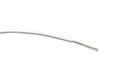 Produktfoto 1 von RS PRO Schaltdraht 500 m Weiß Ø 2.35 mm 24 Litzen Polyvinylchlorid