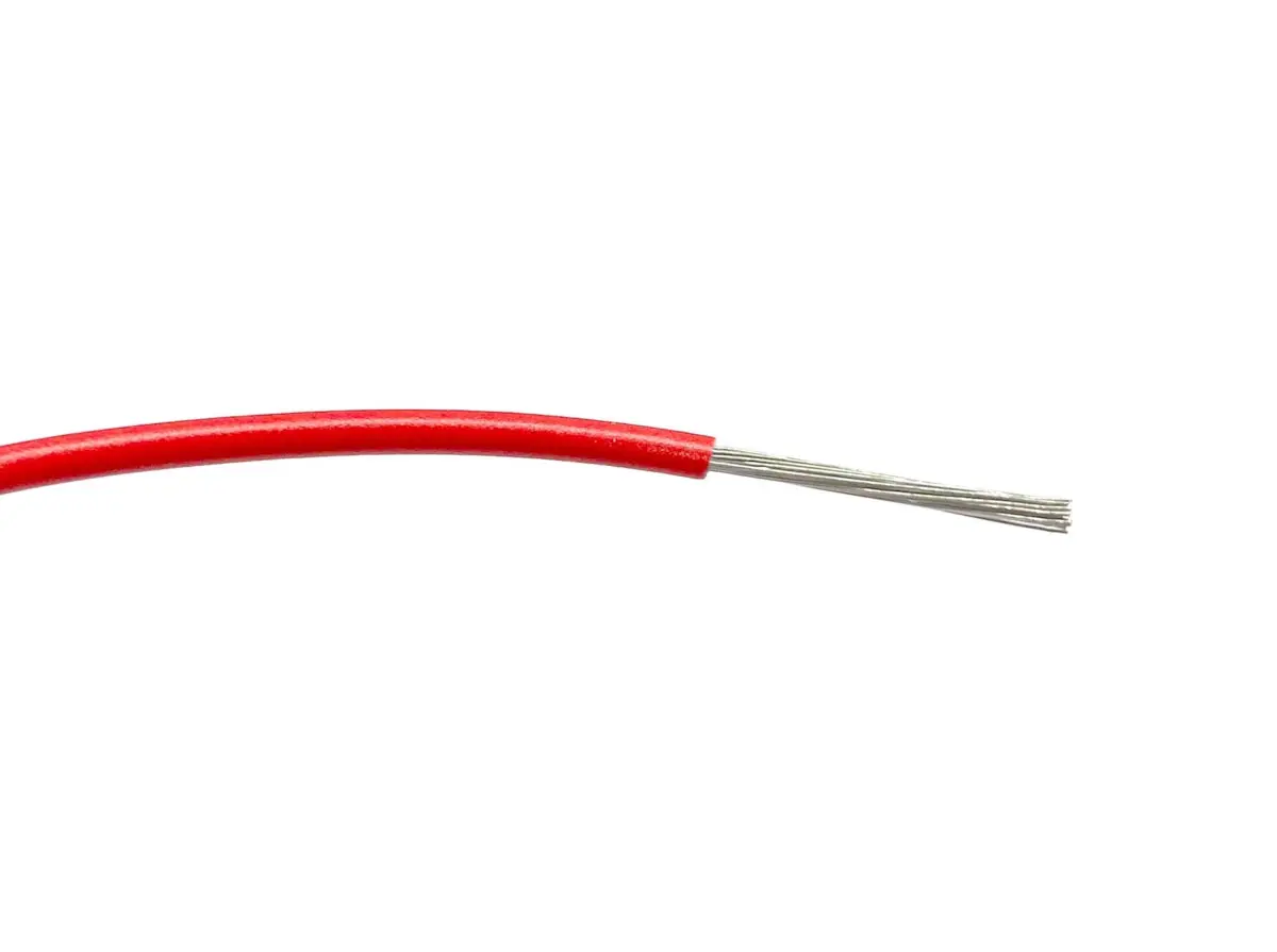 Produktfoto 1 von RS PRO Einzeladerleitung 1mm2 100m Rot PVC isoliert Ø 2.55mm 32/0,2 mm Litzen