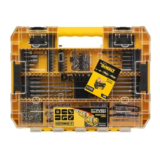Produktfoto 1 von DeWALT Metall SDS Satz 2 mm → 25 mm, 85-teilig für Mauerwerk
