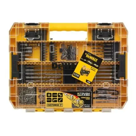 Produktfoto 1 von DeWALT Metall SDS Satz 2 mm → 25 mm, 85-teilig für Mauerwerk