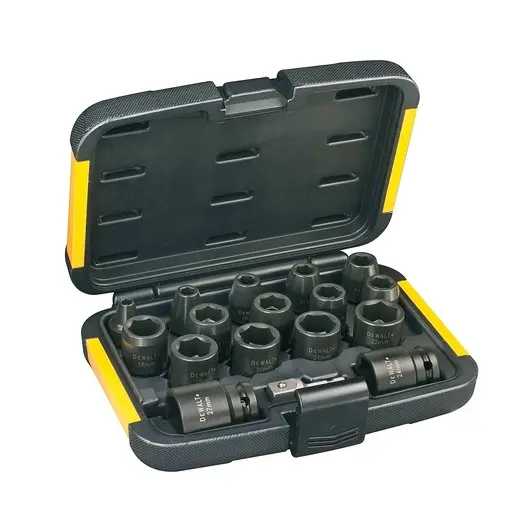 Produktfoto 1 von DeWALT 1/2 in Rund 6-Kant 17-teilig