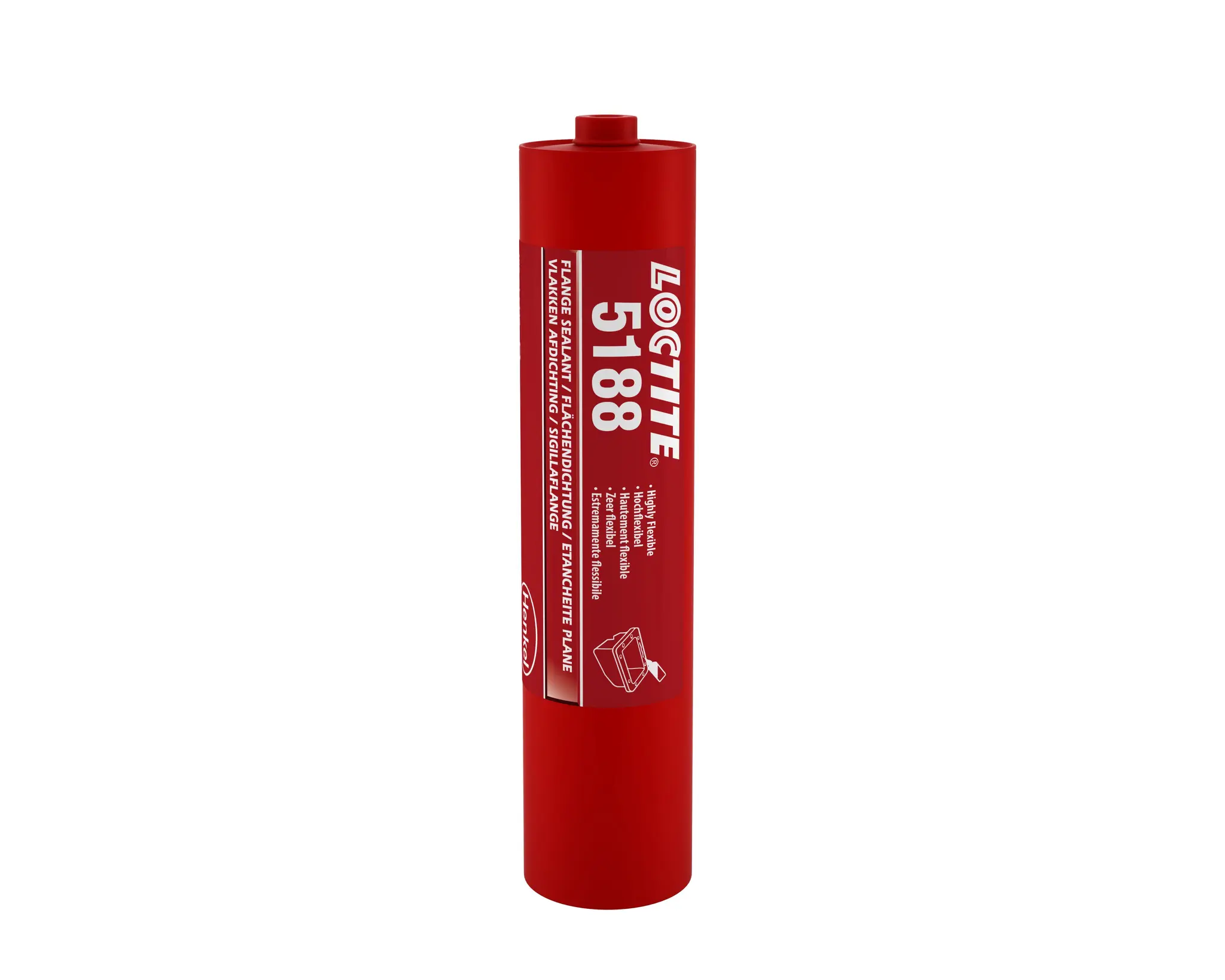 Produktfoto 1 von Loctite 5188 Acrylklebstoff Rot, für Metall
