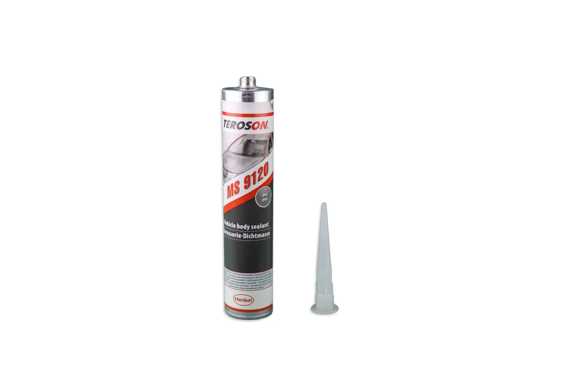 Produktfoto 1 von Teroson TEROSON MS 9120 SuperFast Dichtmittel Weiß, Schwarz, Grau Paste, Flasche 310 ml, -30 °C, -30 °C